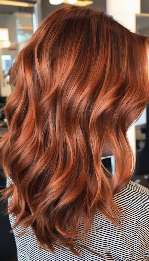 Copper Tousled Waves