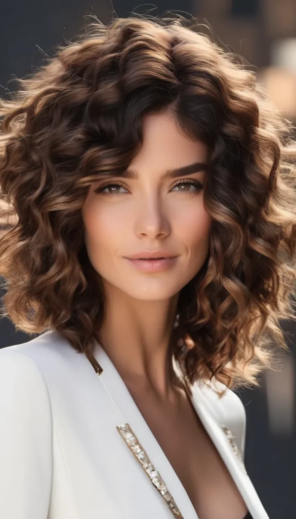 Curly Brown Bob