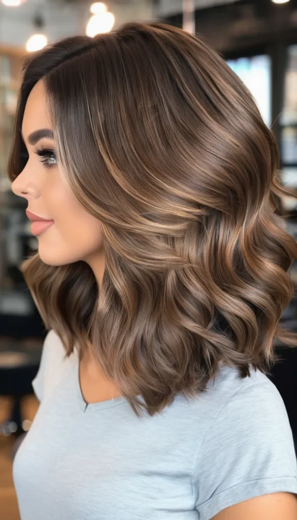 Feathered Deep Side-Parted Lob