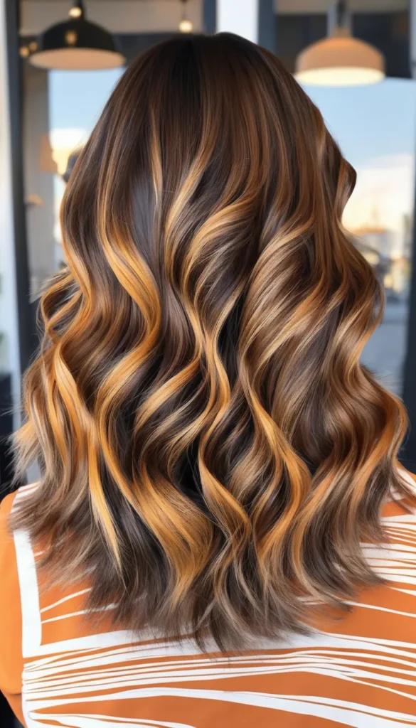 Long Highlighted Waves with Curled Ends