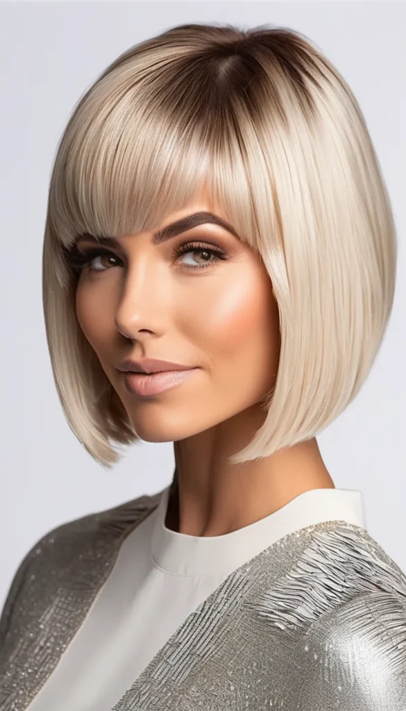 Platinum Inverted Bob