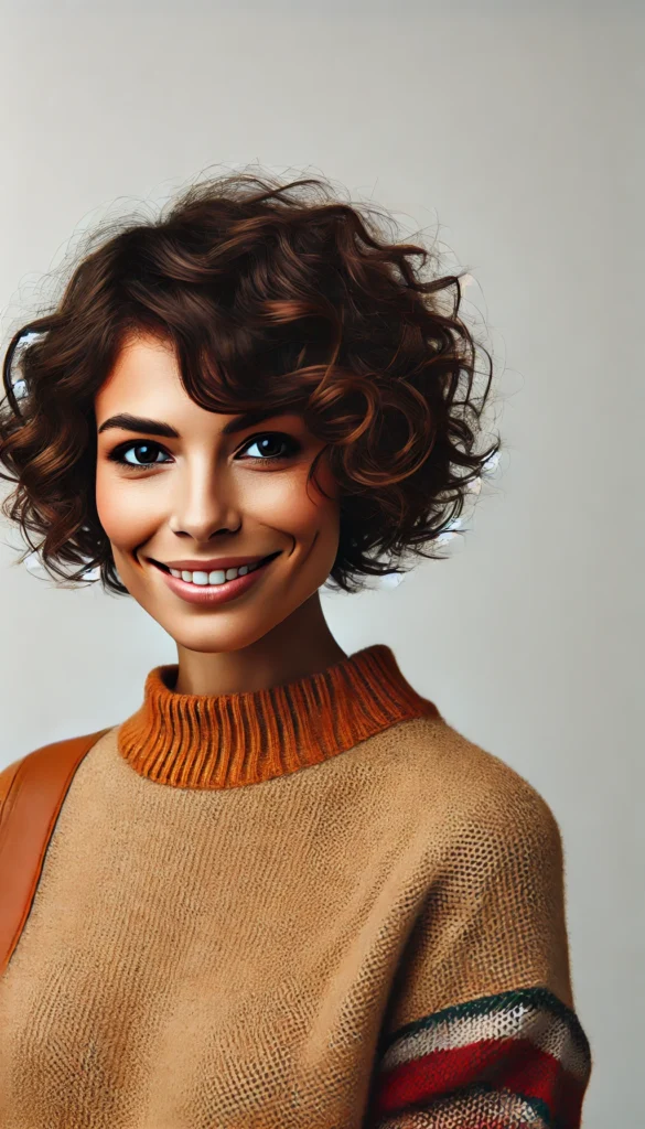 Short Curly Bob