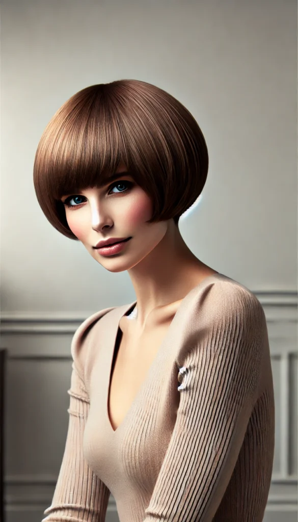 Short Rounded Feathered Bob