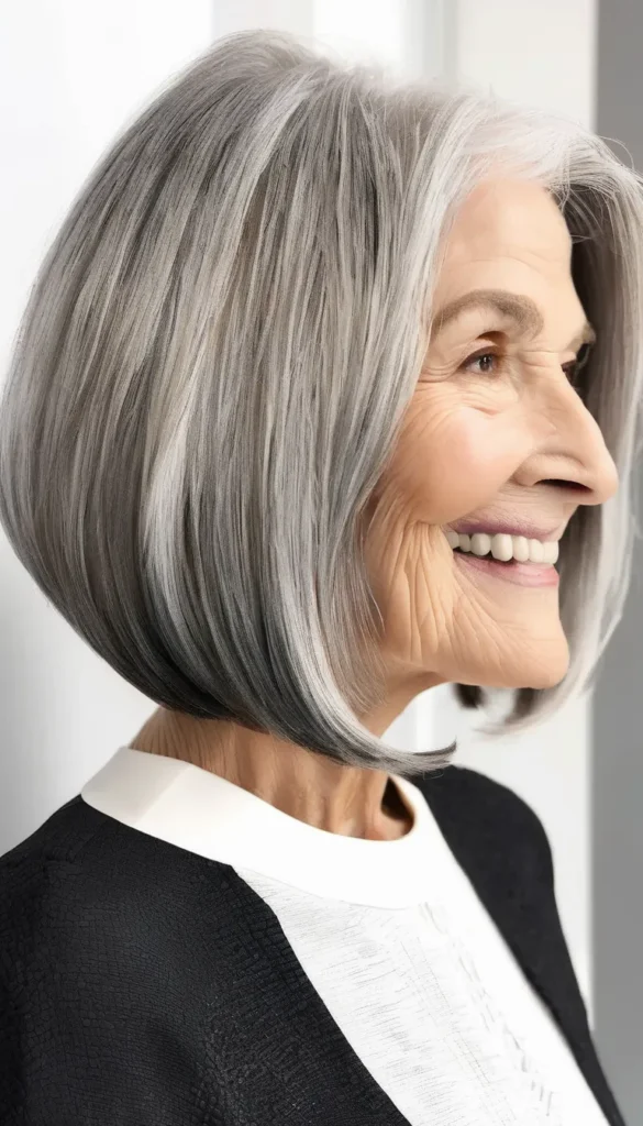 Sleek Bob for Straight Hair