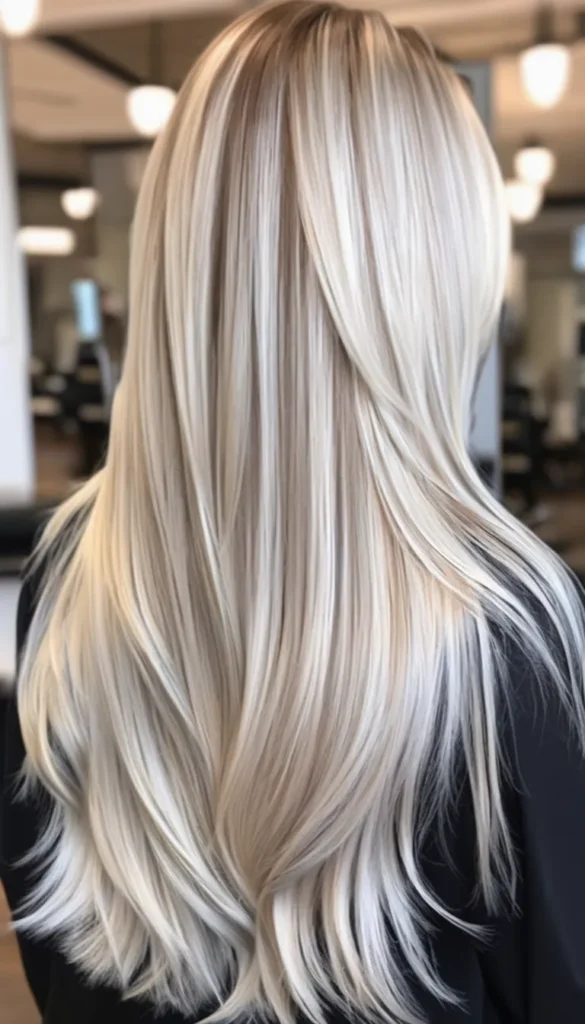 Straight Long Platinum Layers