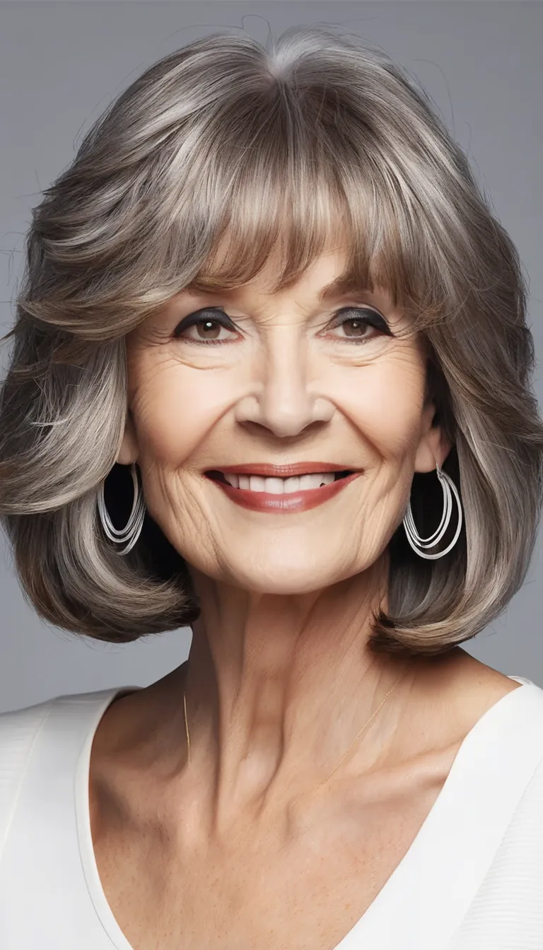 25 Hairstyles with Bangs for Women Over 60