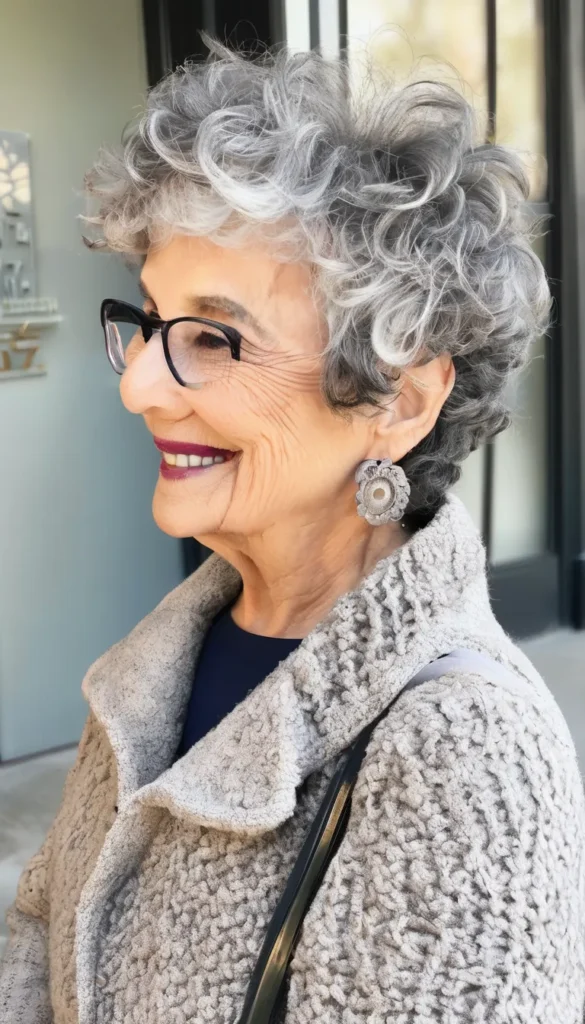 Textured Gray Pixie