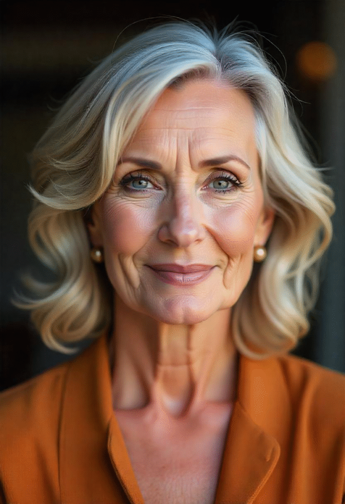 20 Best Shag Hairstyles for Women Over 60: Timeless And Trendy 12 Mid-Length Shag with Curtain Bangs