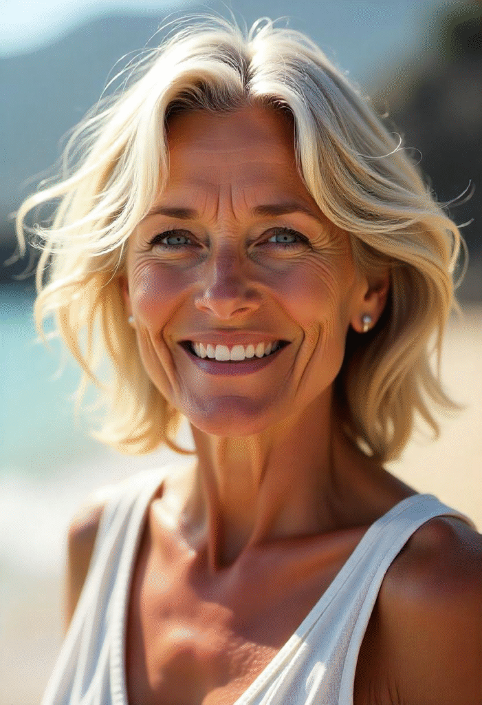 20 Best Shag Hairstyles for Women Over 60: Timeless And Trendy 3 Beachy Medium Shag with Soft Waves
