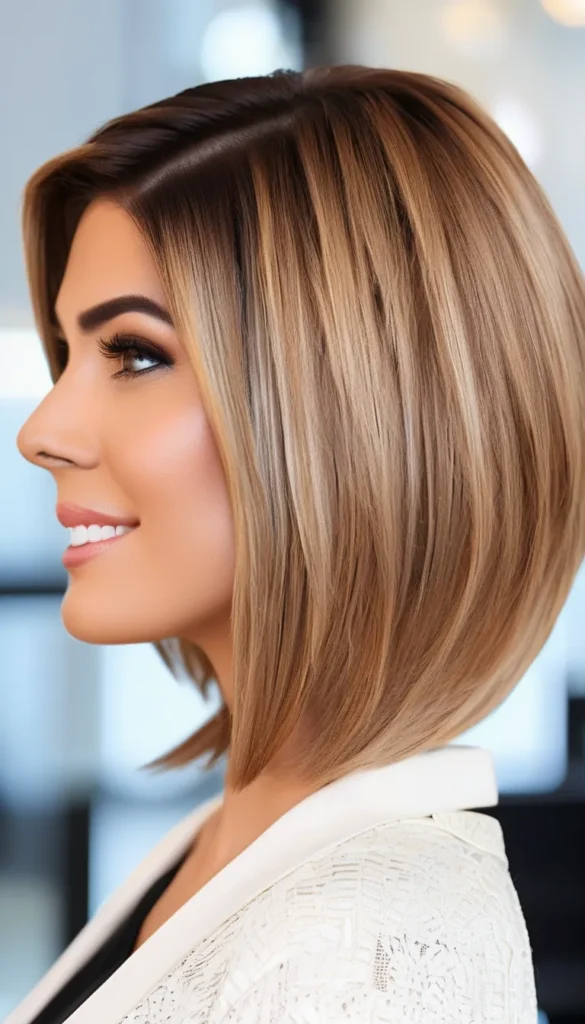 Asymmetrical Triangular Bob