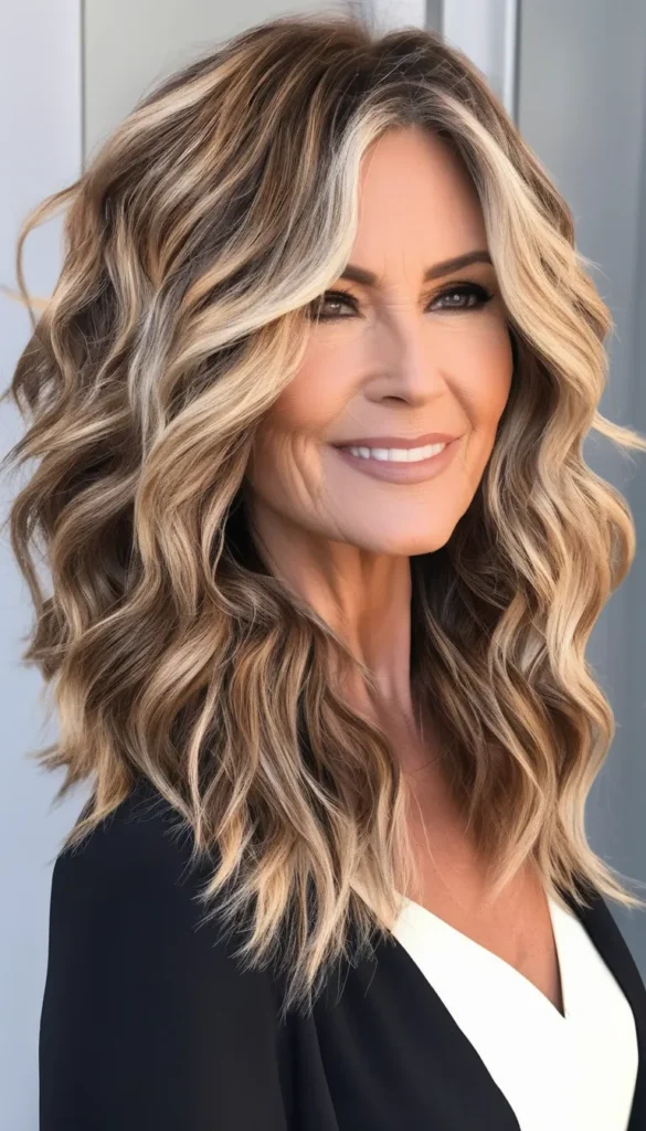 Beachy Waves with Center Part