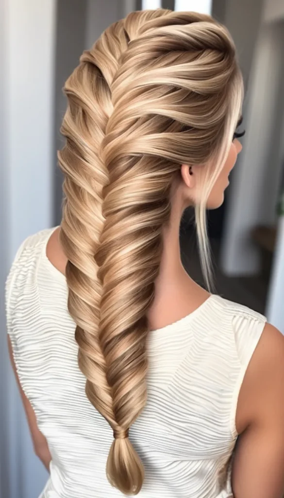 Blonde Fishtail Braid