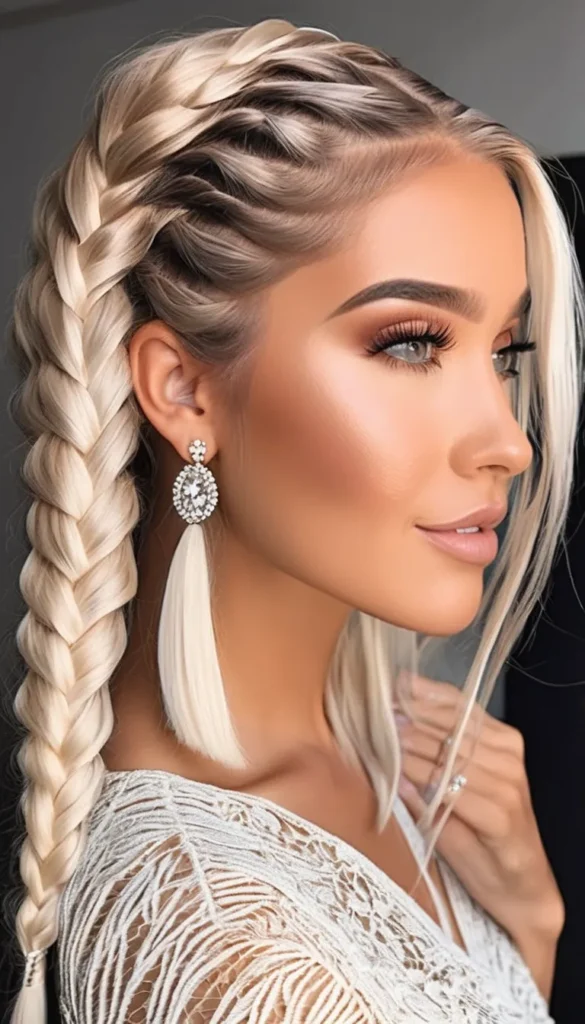 Boho Platinum Double Braids