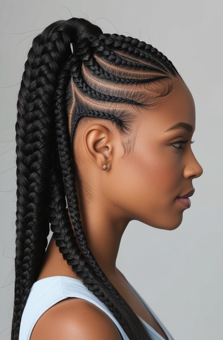 20 Stunning Braided Ponytail Hairstyles for Black Women
