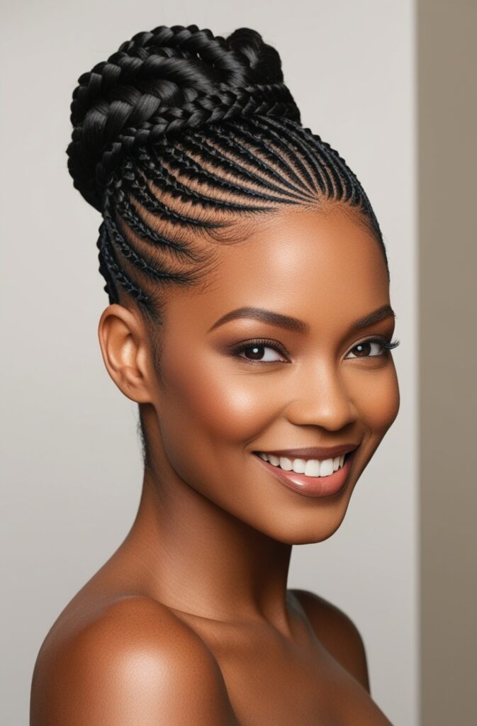 27 Best African Braid Hairstyle Ideas in 2025 23 Braided Bun