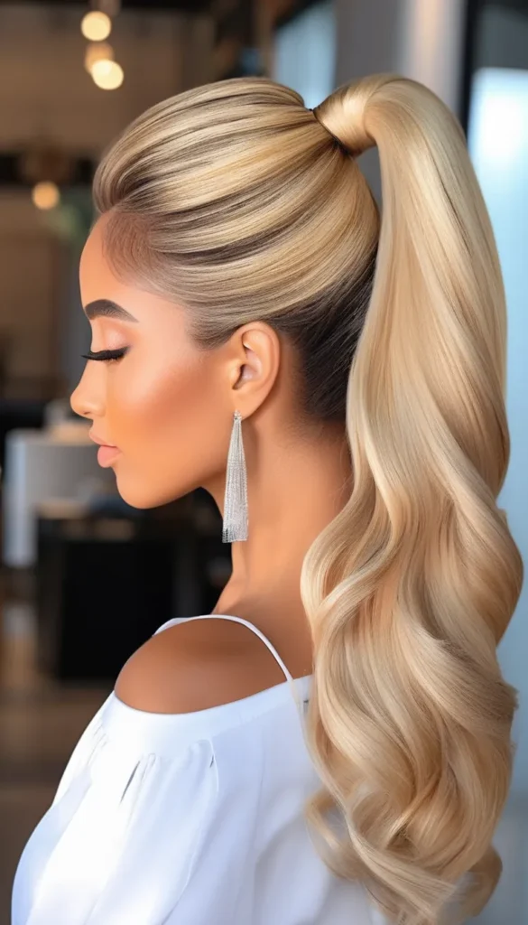 Buttery Blonde Ponytail