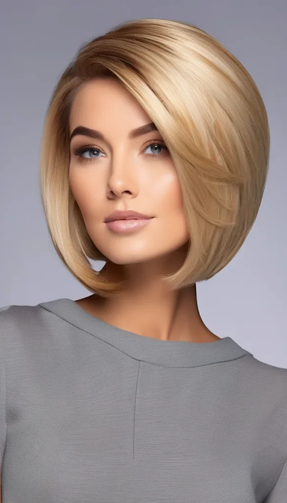 Champagne Blonde Bob