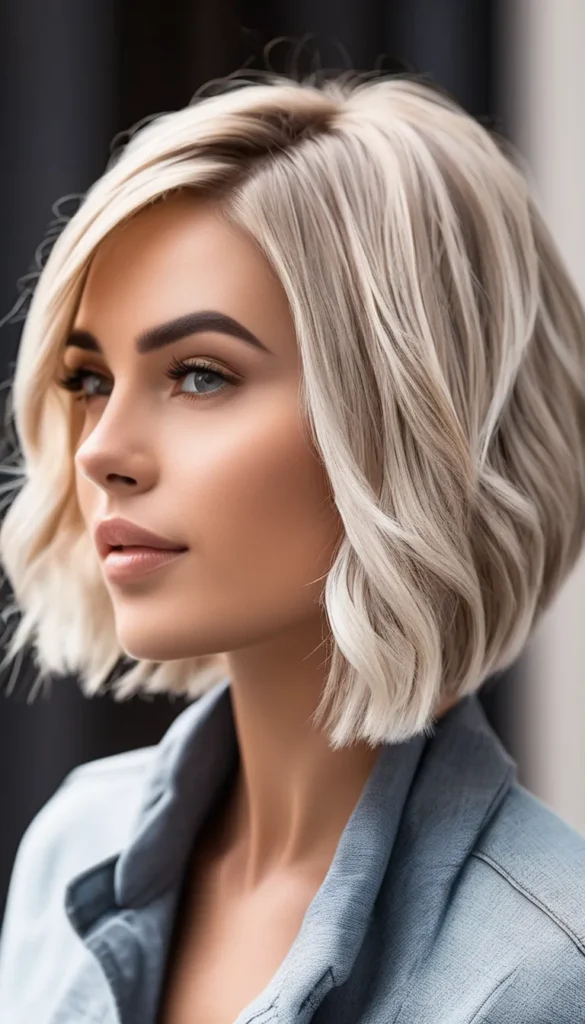 Cool Blonde Bob