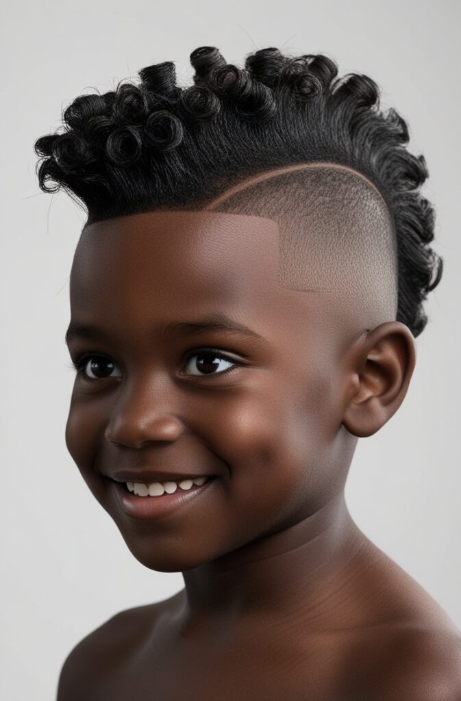 Cute Mohawk for Black Boys