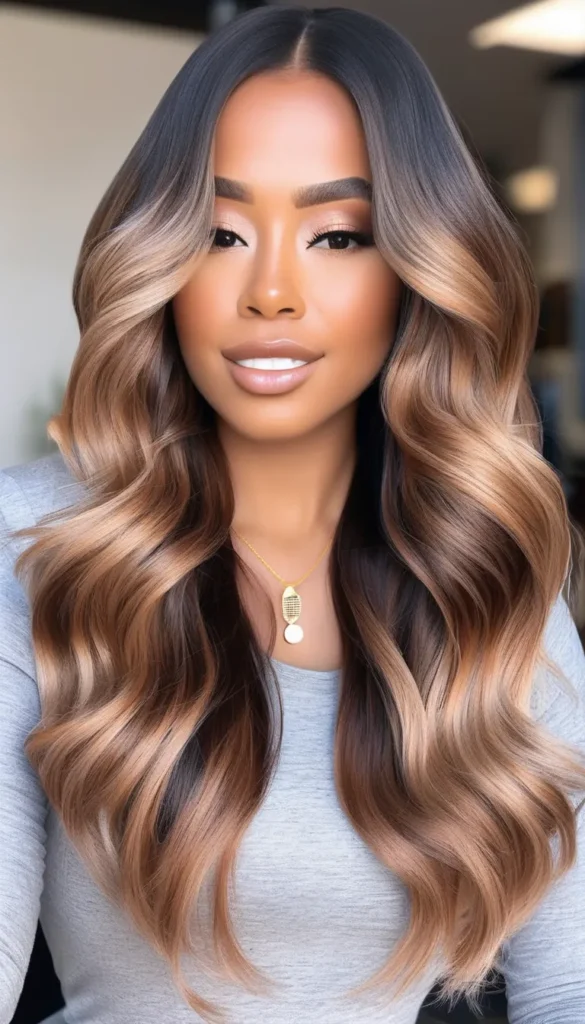 Deep Brown Hair with Subtle Sandy Blonde Highlights