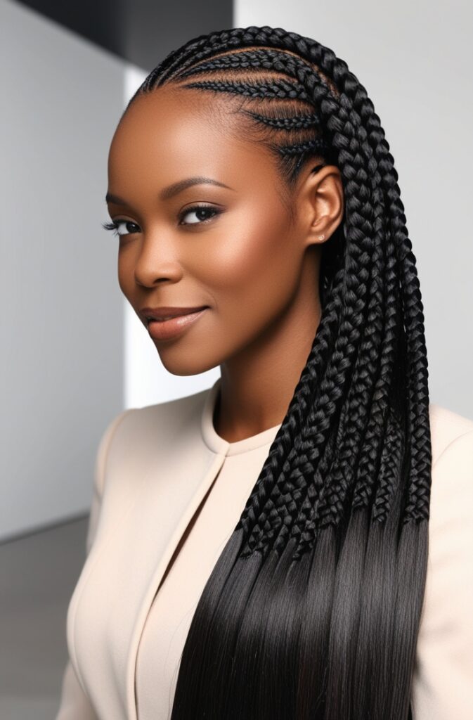 27 Best African Braid Hairstyle Ideas in 2025 13 Ghana Weaving