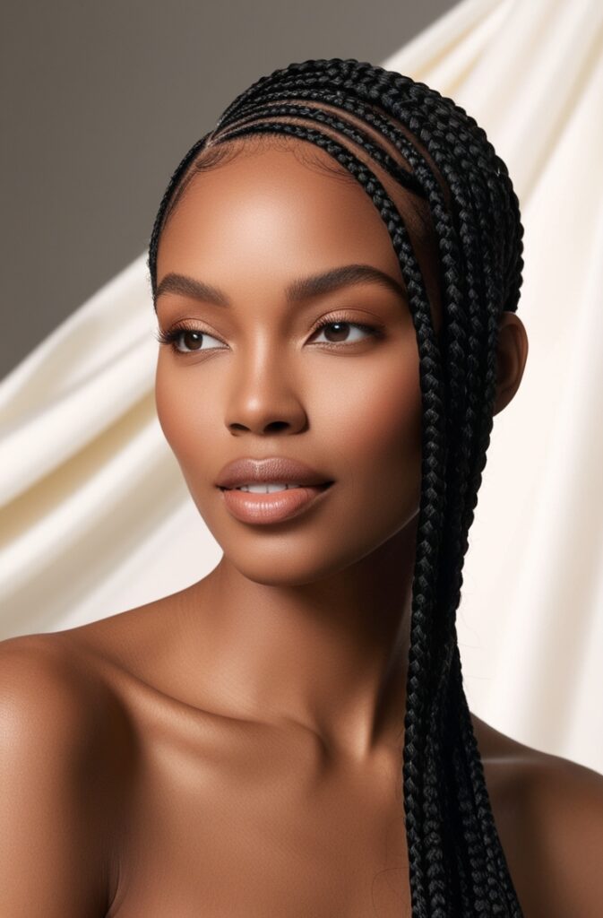 27 Best African Braid Hairstyle Ideas in 2025 4 Ghanaian Cornrows