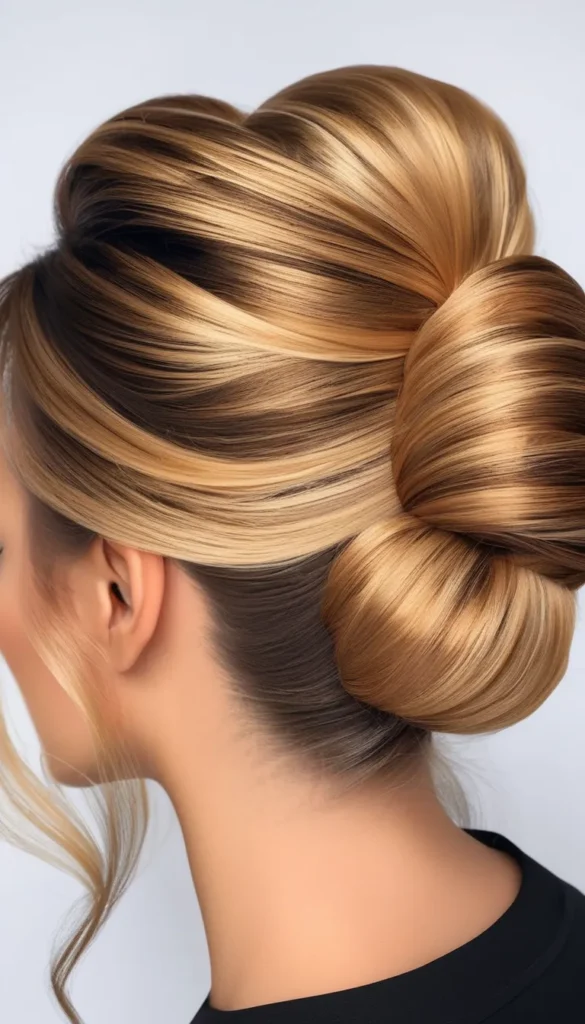 Golden Blonde Bun