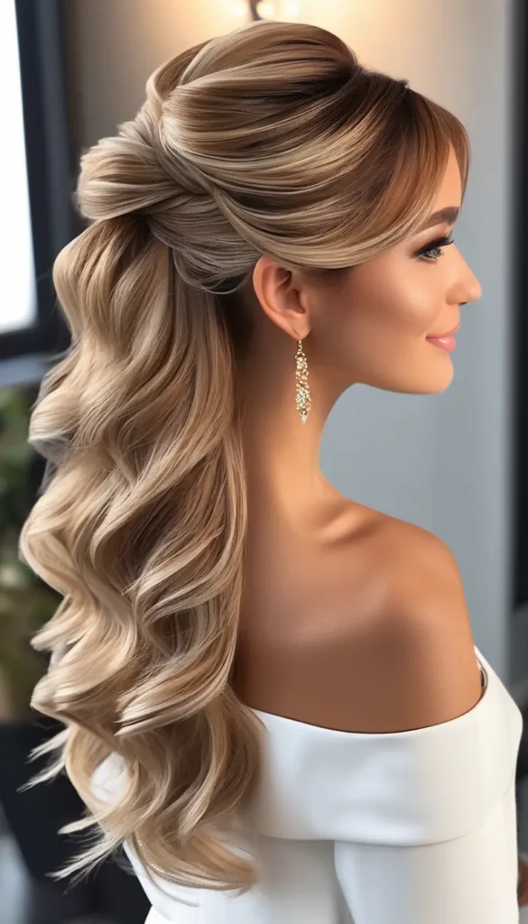 Half-Up Half-Down Curls