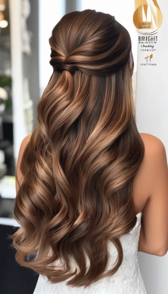 Half-Up, Half-Down Curls