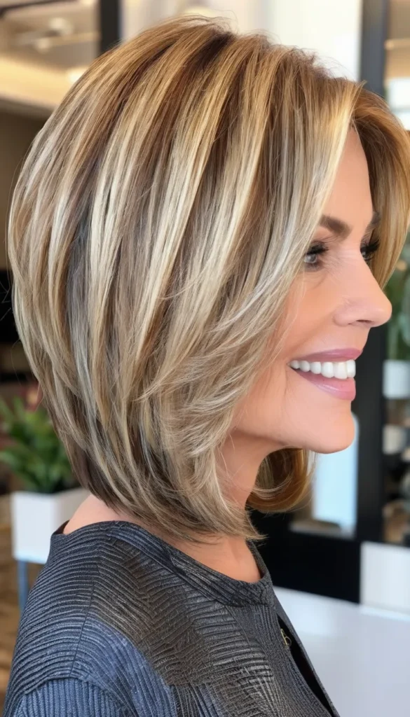 Highlighted Layered Bob