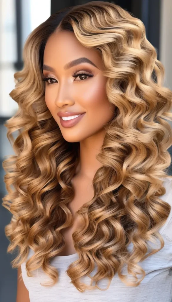 Honey Blonde Curls