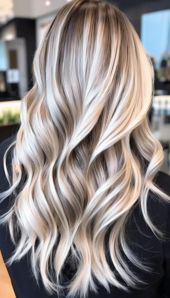 Icy Blonde Balayage