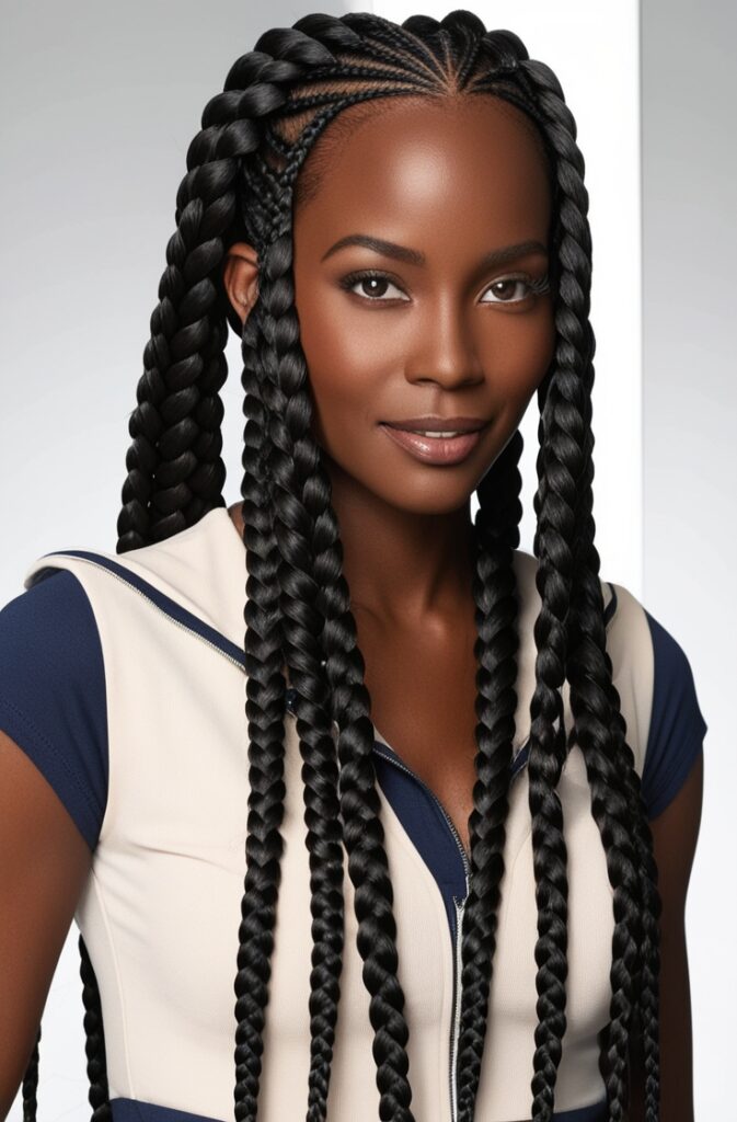 27 Best African Braid Hairstyle Ideas in 2025 6 Jumbo Knotless Braids