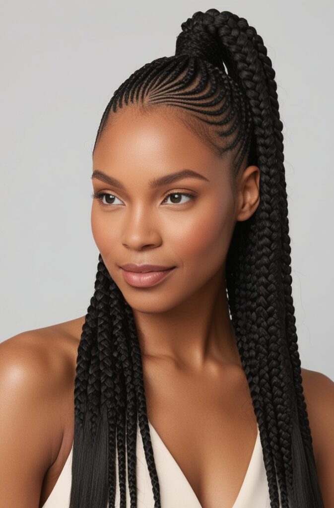 Knotless Braided Ponytail