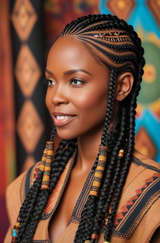 27 Best African Braid Hairstyle Ideas in 2025 3 Fulani braids