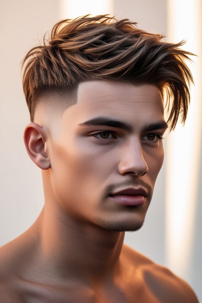 Long Top with Shaved Sides