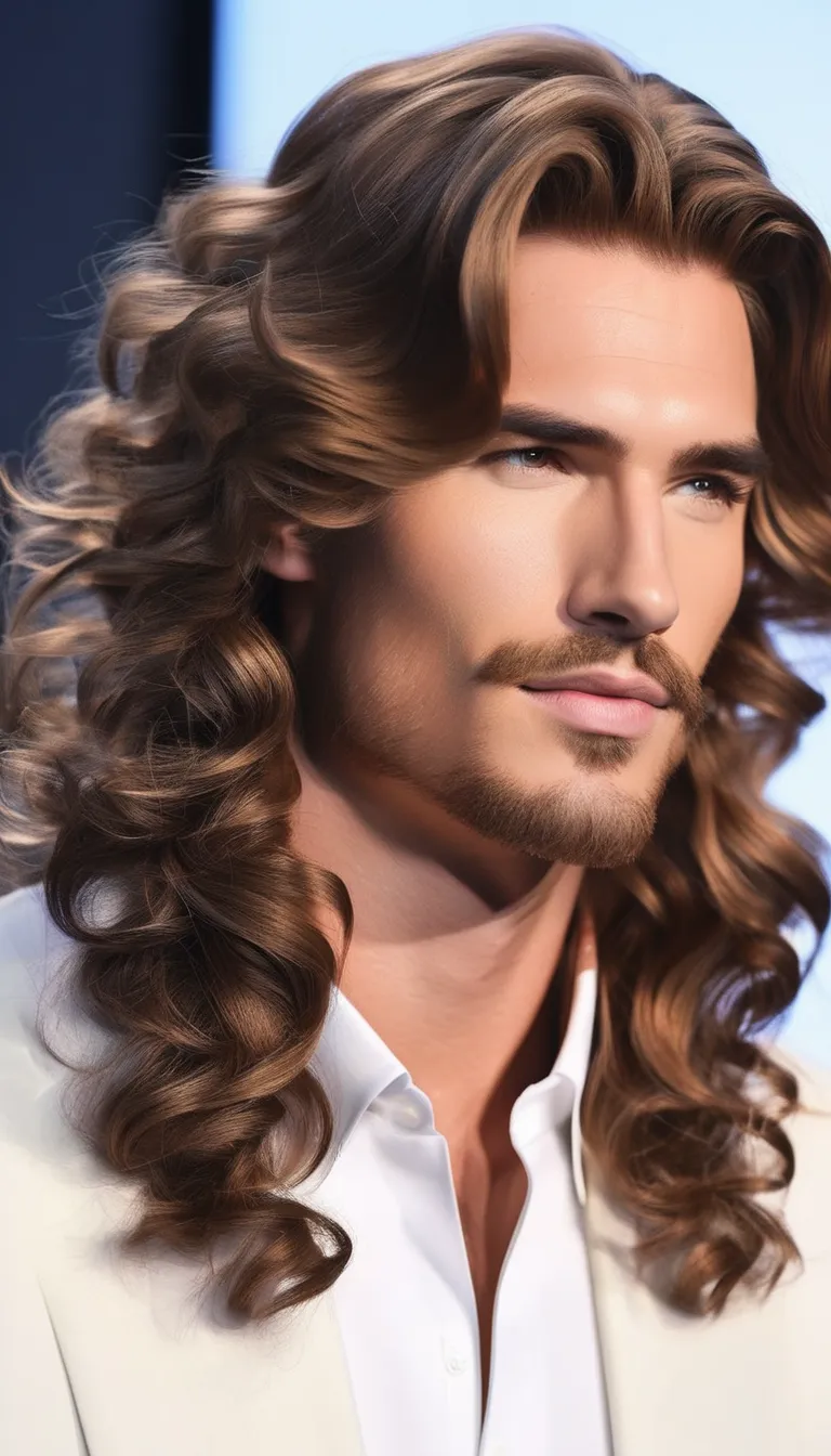 20 Long Curly Hairstyles for Men