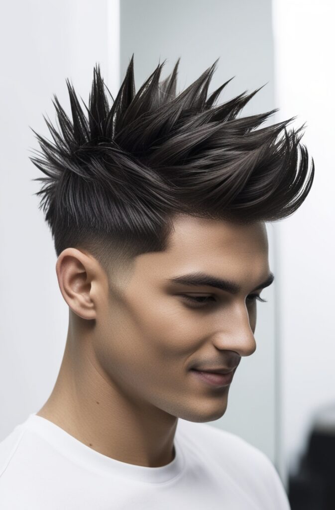 Medium-Length Spiky Hair