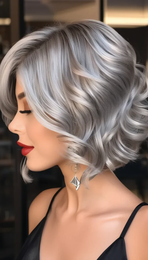 Medium Wavy Bob for Thin Hair