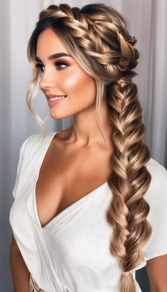 Messy Side Braid