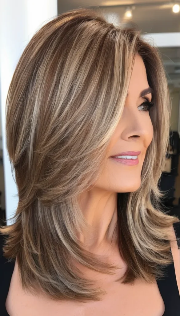 Mid-Length Cut with Feathered Layers