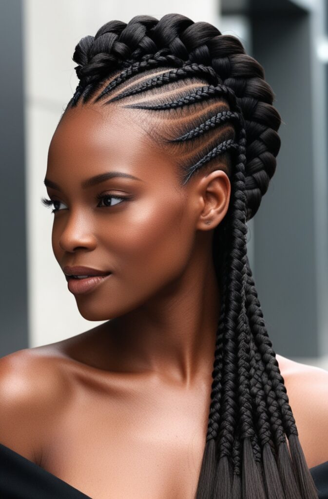 27 Best African Braid Hairstyle Ideas in 2025 20 Mohawk Braids