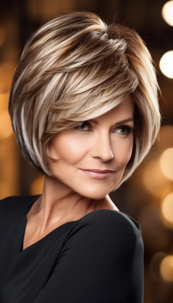 Multi-dimensional Hairstyle for Women Over 40