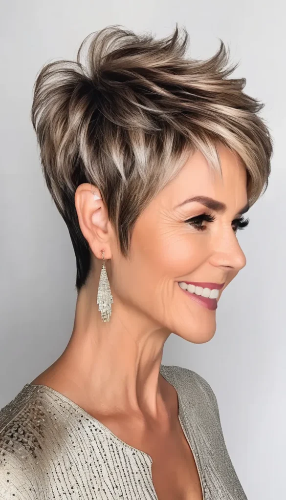 Pixie Cut with Spiky Crown