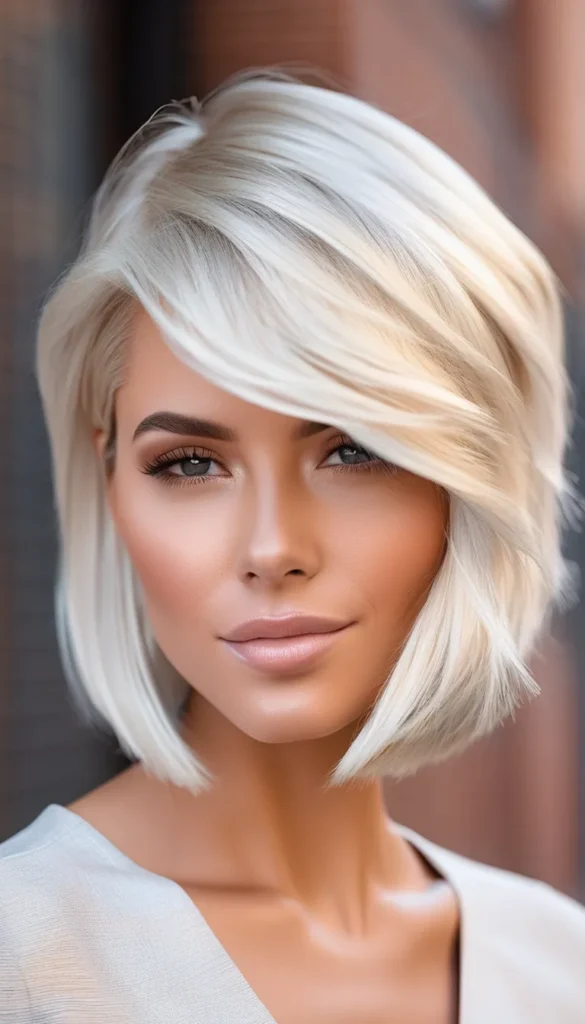 Platinum Blonde Bob