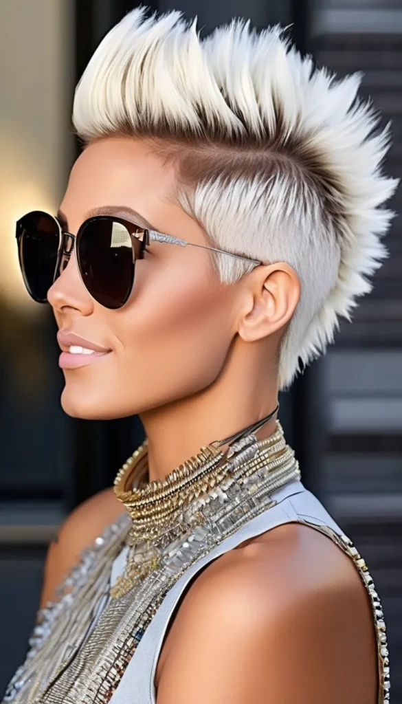 Platinum Blonde Mohawk