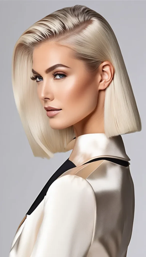 Platinum Blonde Slick Back