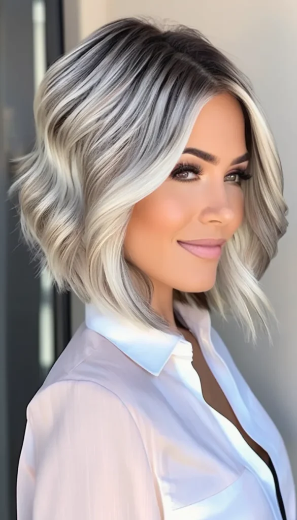 Platinum Bob with Dark Lowlights