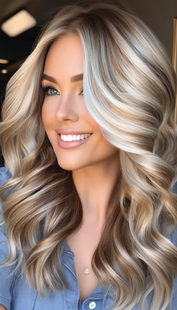 Platinum Highlights on Dark Blonde Hair