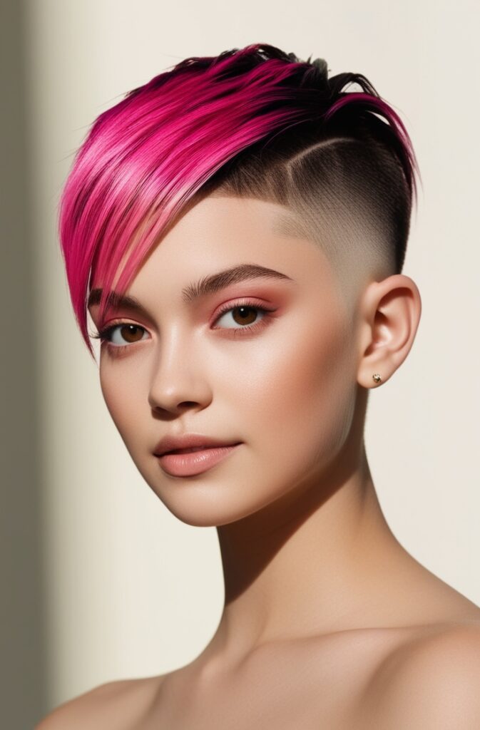 Razor Cut with Pink Money Pieces